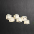 Alabaster Chandelier Box Cubic Elegance