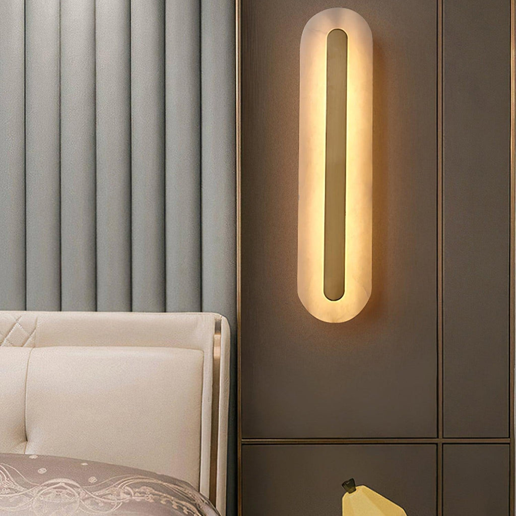 Kristy Alabaster Rounded Wall Lamp