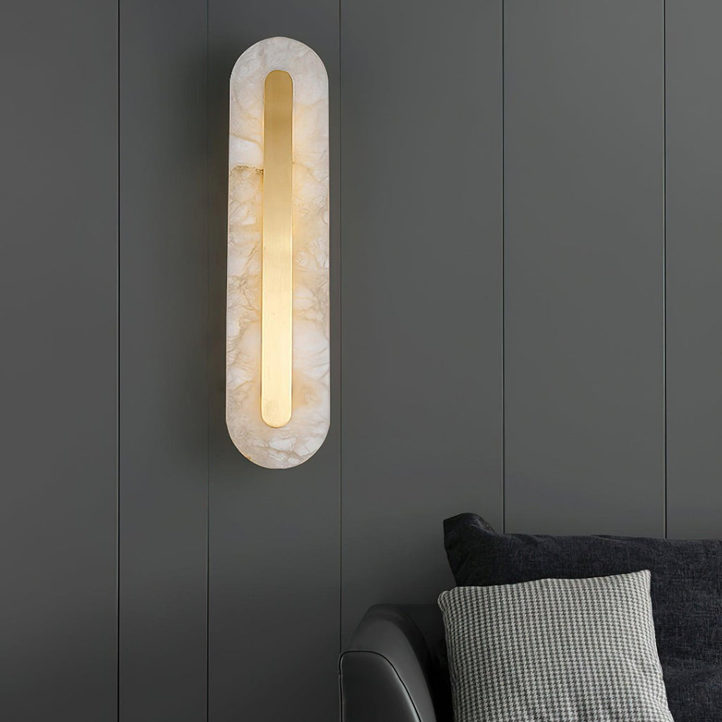 Kristy Alabaster Rounded Wall Lamp