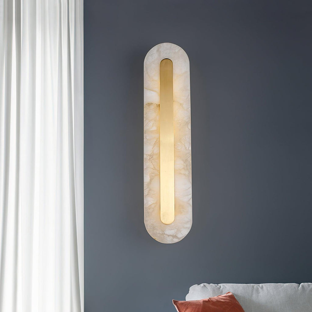 Hurn Alabaster Rounded Wall Lamp