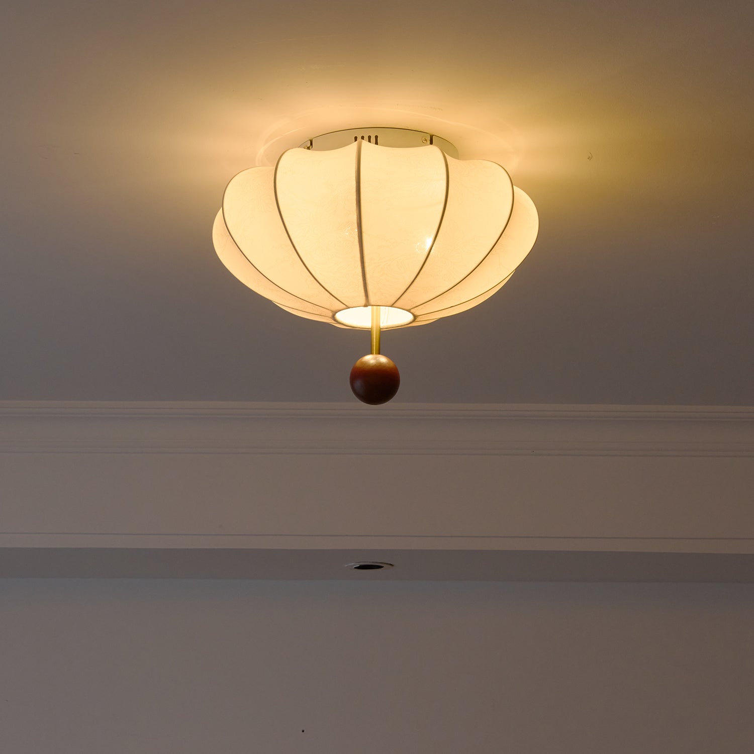 Willow Ceiling Light Marceline Wood & Fabric