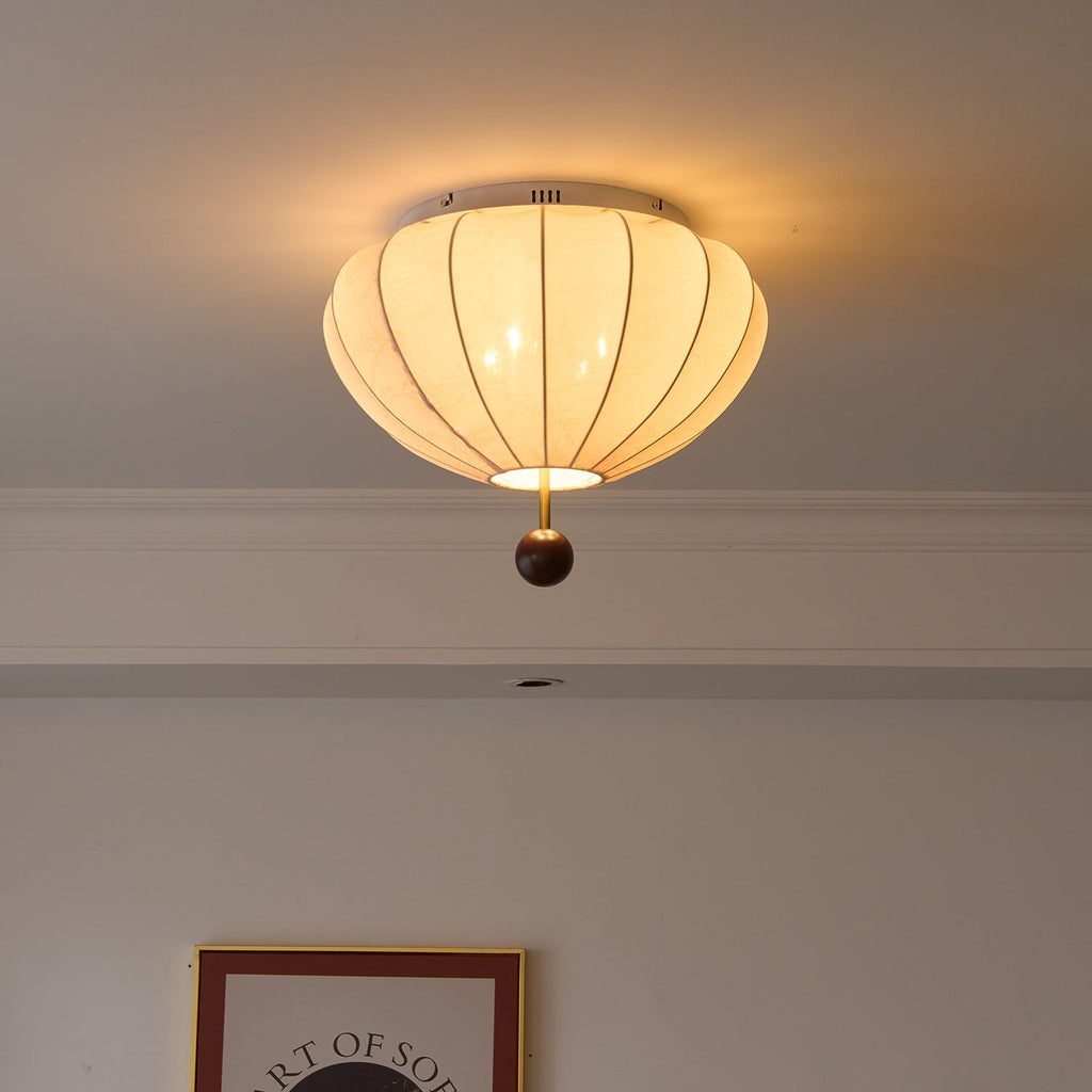 Willow Ceiling Light Marceline Wood & Fabric