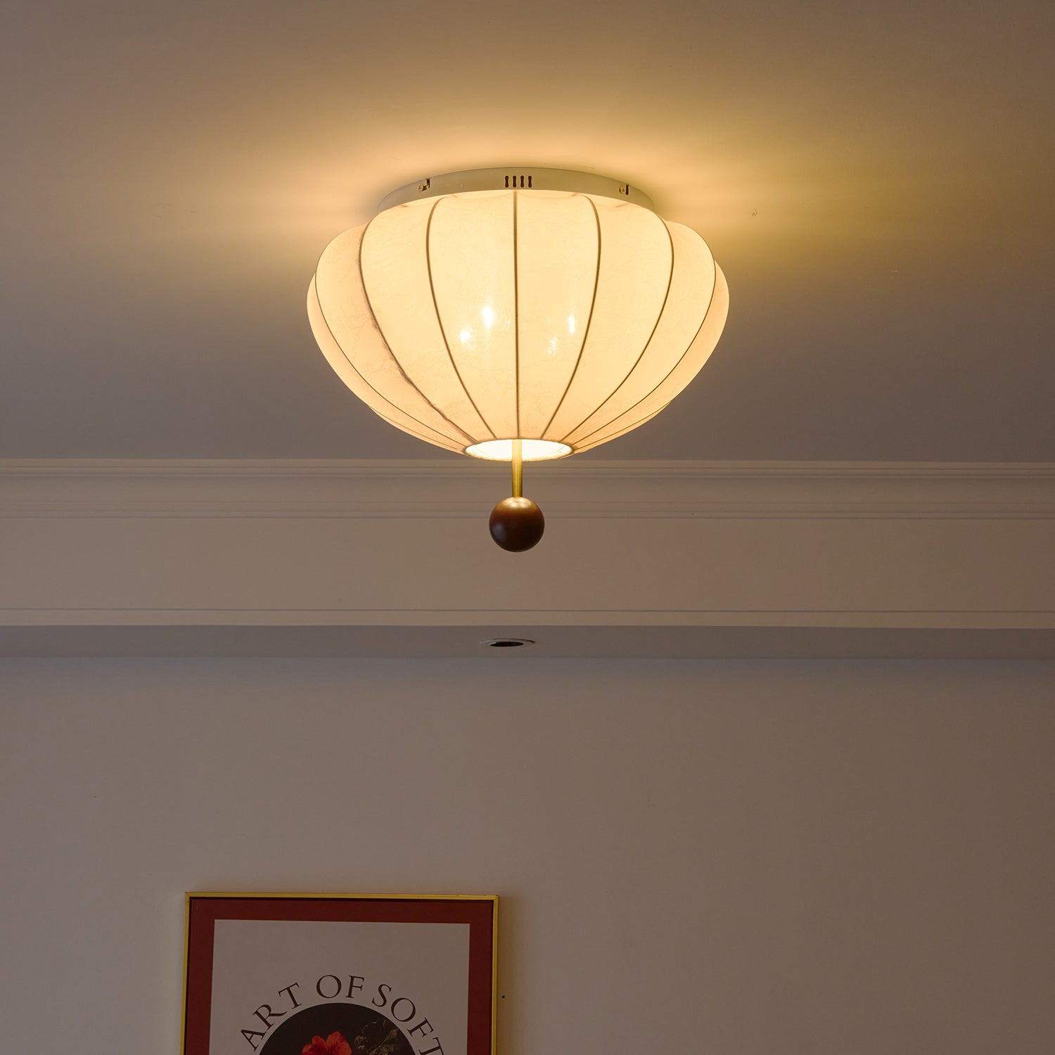 Willow Ceiling Light Marceline Wood & Fabric