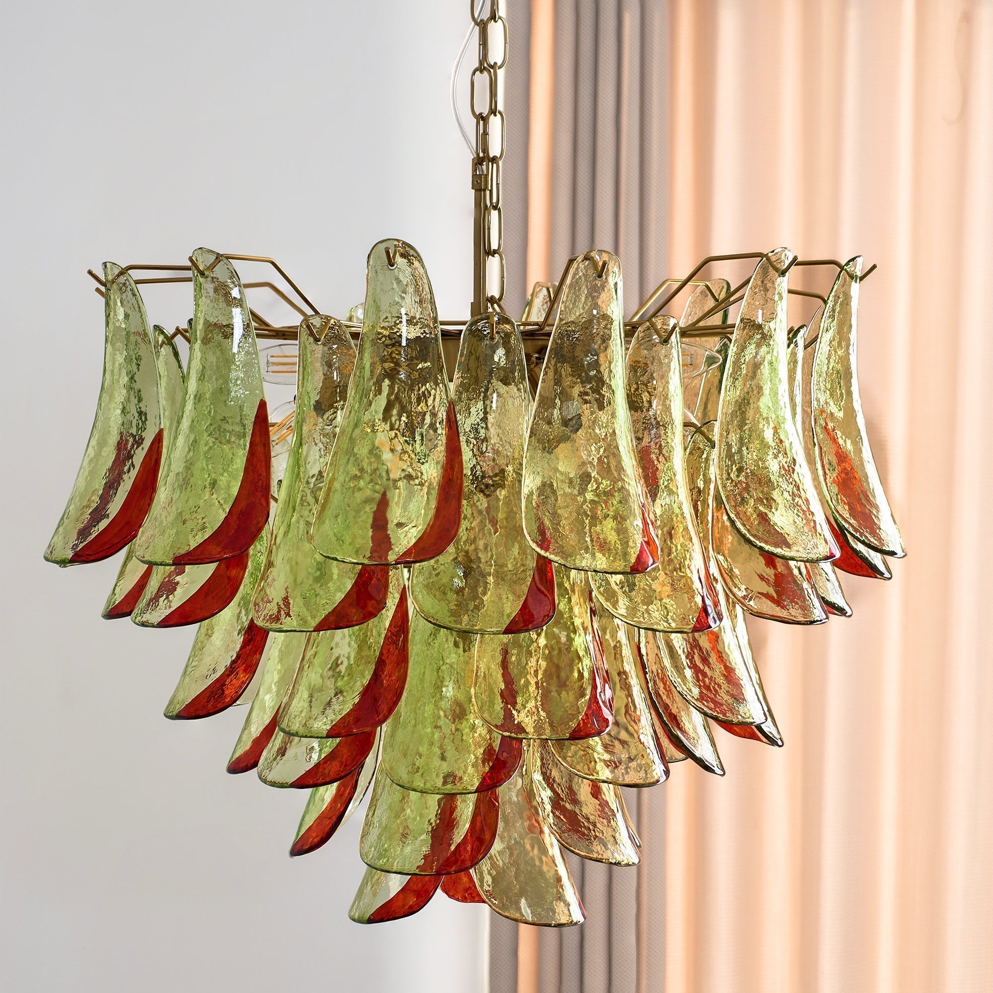 Aurora Chandelier Murano Glass Petal