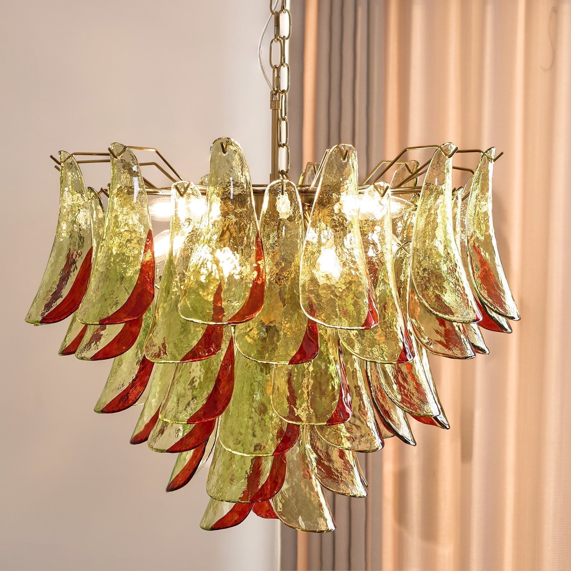 Aurora Chandelier Murano Glass Petal
