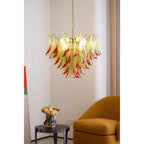 Aurora Chandelier Murano Glass Petal