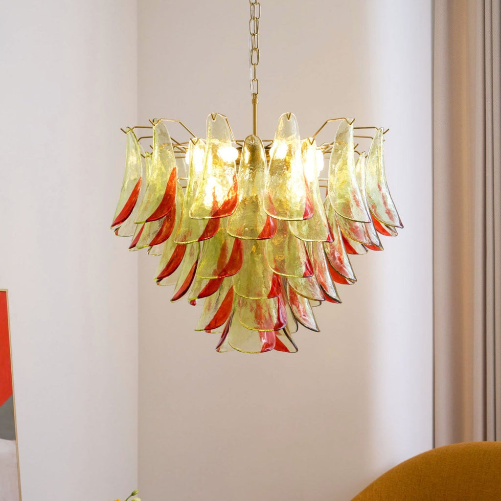 Aurora Chandelier Murano Glass Petal