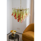 Aurora Chandelier Murano Glass Petal