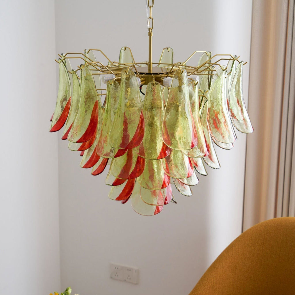 Aurora Chandelier Murano Glass Petal