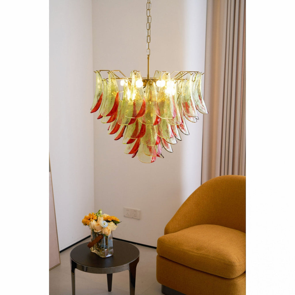 Aurora Chandelier Murano Glass Petal