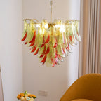 Aurora Chandelier Murano Glass Petal