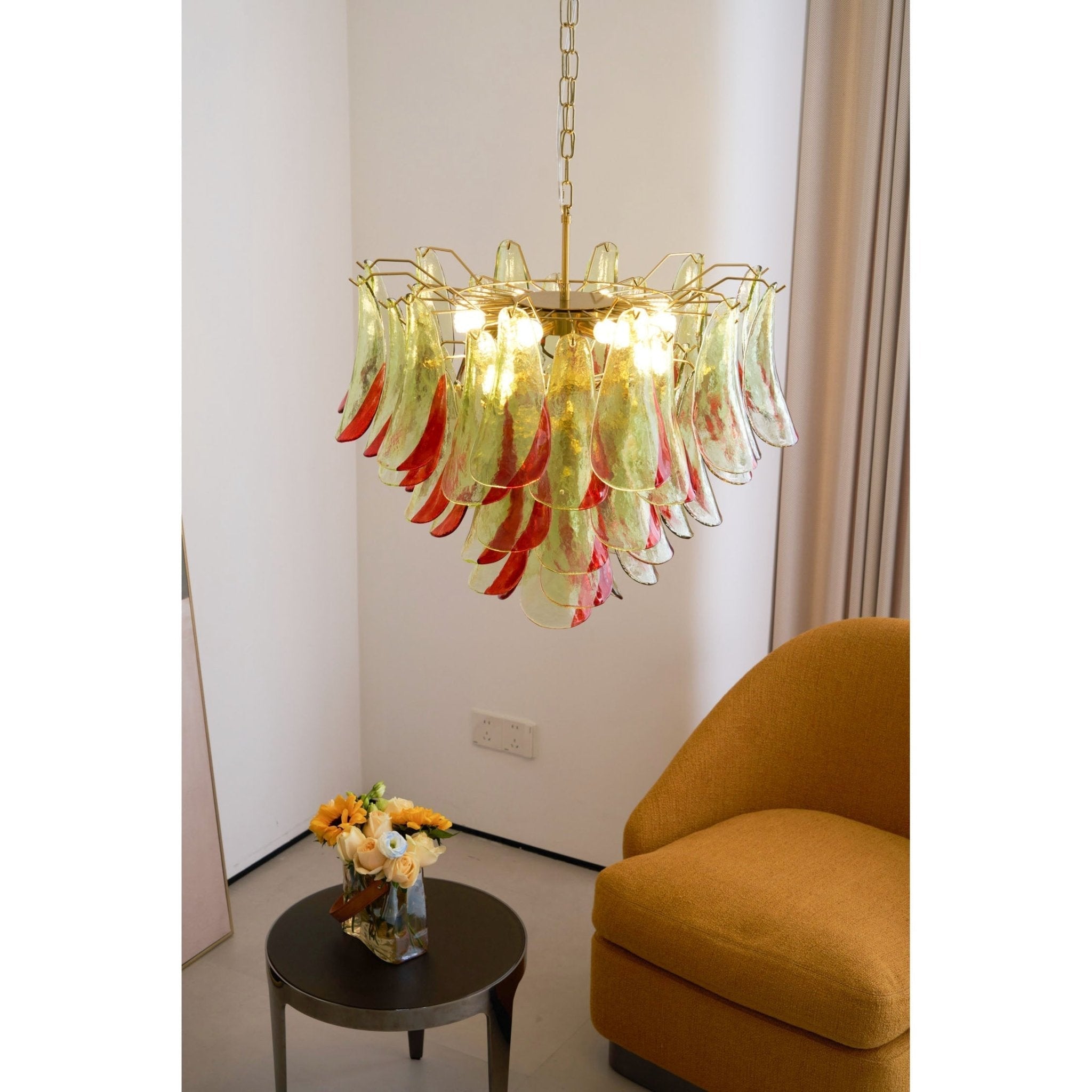 Aurora Chandelier Murano Glass Petal