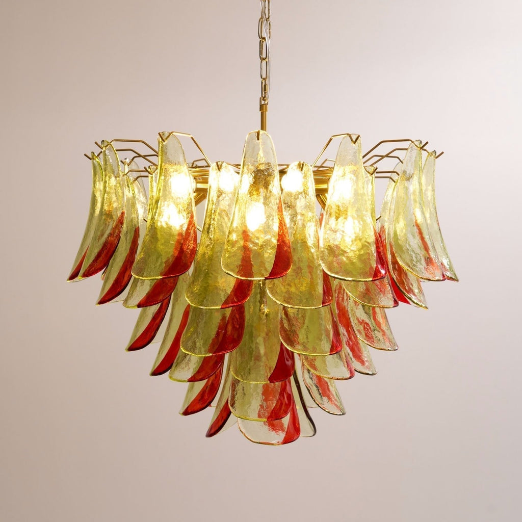 Aurora Chandelier Murano Glass Petal