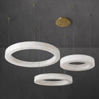 Olloros Alabaster Multi-Ring Pendant Light