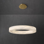 Olloros Alabaster Multi-Ring Pendant Light