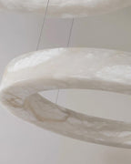 Olloros Alabaster Multi-Ring Pendant Light