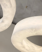 Olloros Alabaster Multi-Ring Pendant Light