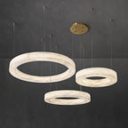 Olloros Alabaster Multi-Ring Pendant Light