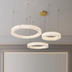 Olloros Alabaster Multi-Ring Pendant Light
