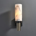 Luste Cylindrical Alabaster Wall Lamp