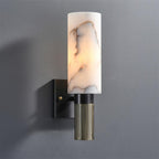 Luste Cylindrical Alabaster Wall Lamp