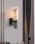 Luste Cylindrical Alabaster Wall Lamp