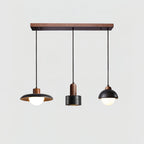 Ritta Black Travertine Pendant Light Set