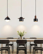 Ritta Black Travertine Pendant Light Set