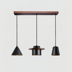 Ritta Black Travertine Pendant Light Set