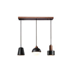 Ritta Black Travertine Pendant Light Set