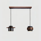 Ritta Black Travertine Pendant Light Set