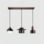 Ritta Black Travertine Pendant Light Set