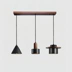 Ritta Black Travertine Pendant Light Set