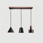 Ritta Black Travertine Pendant Light Set