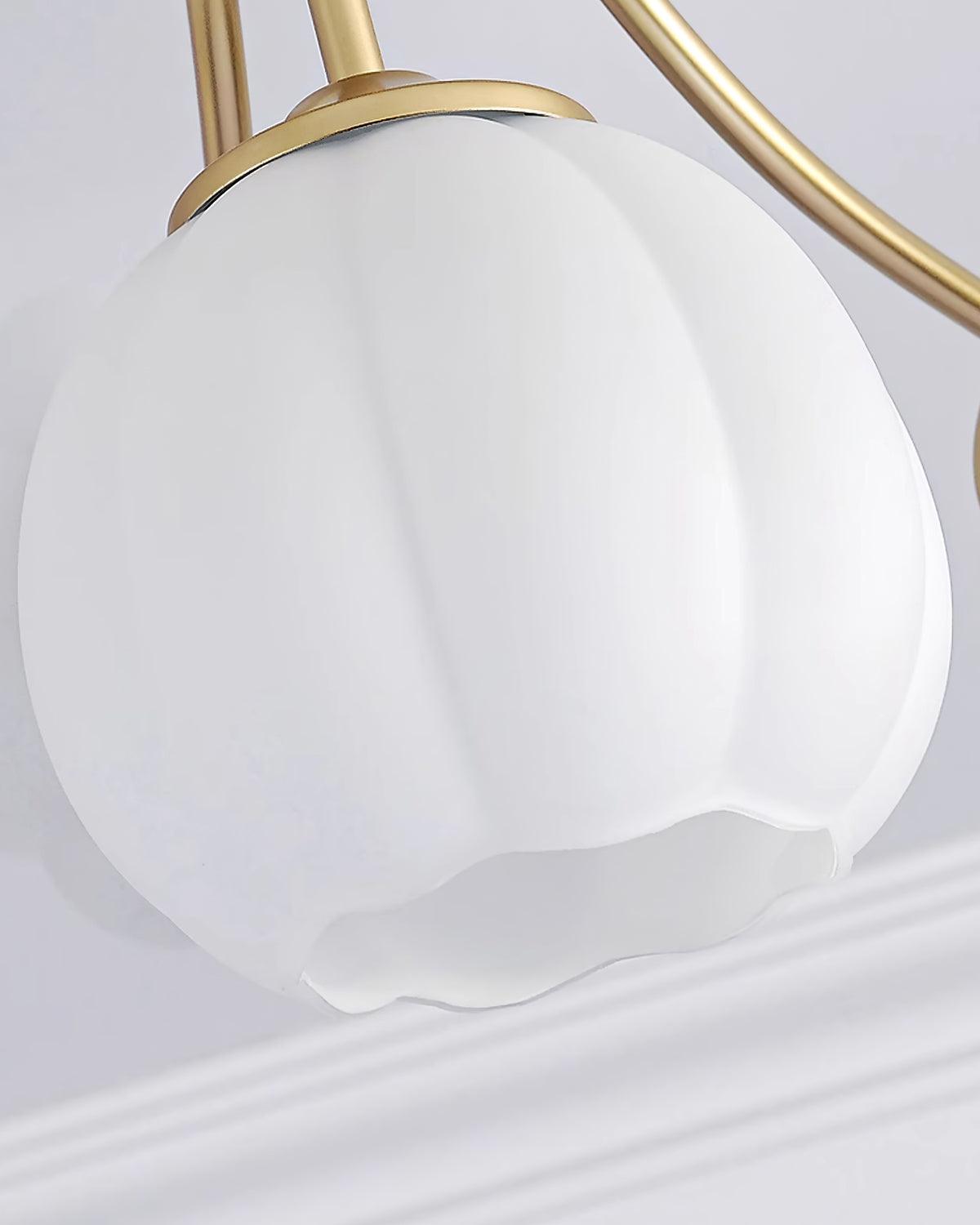 Ceiling Light Petal Globe Cluster Soft Glow Romantic Floral