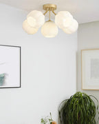 Ceiling Light Petal Globe Cluster Soft Glow Romantic Floral