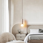 Cicaris Minimalist Travertine Pendant Light