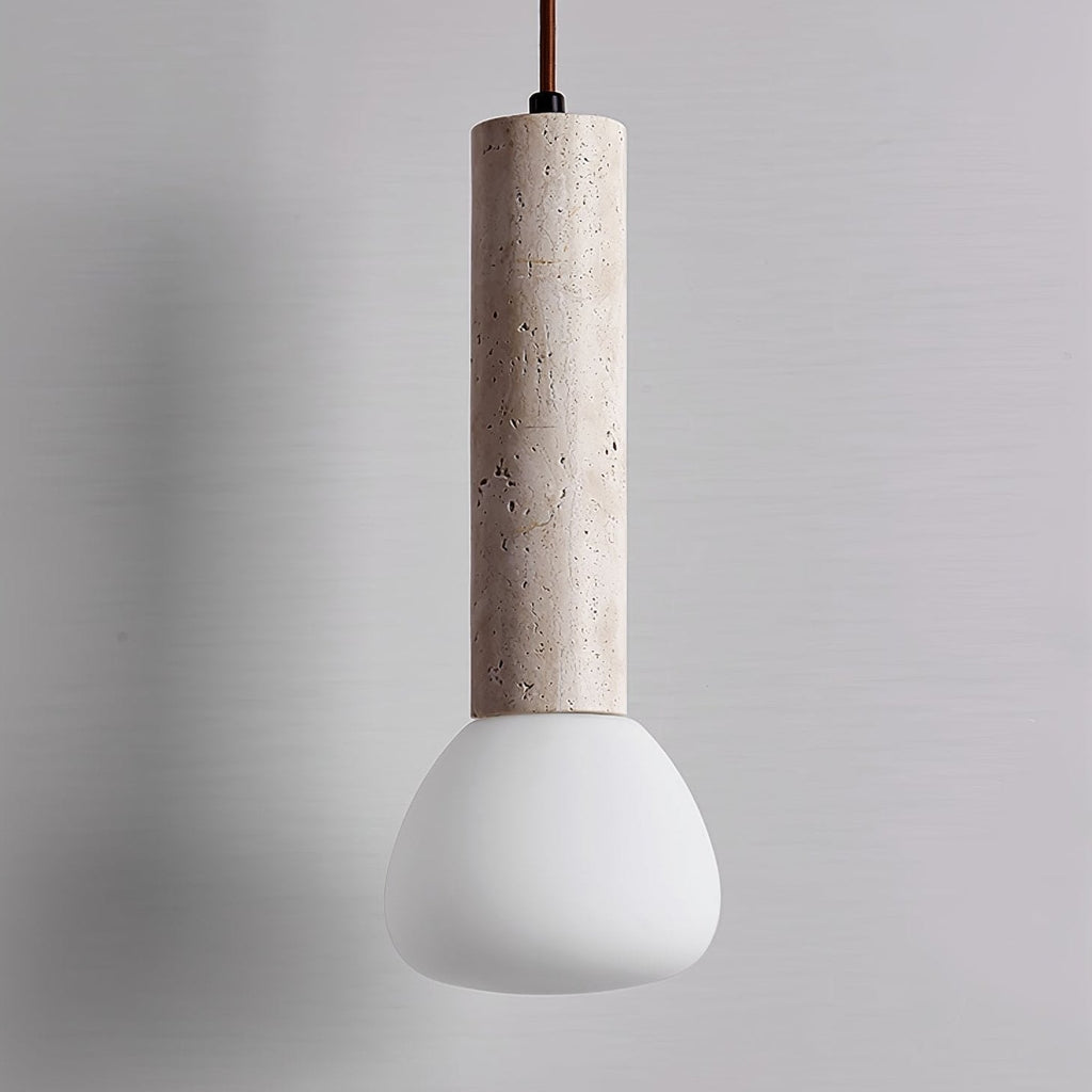 Cicaris Minimalist Travertine Pendant Light