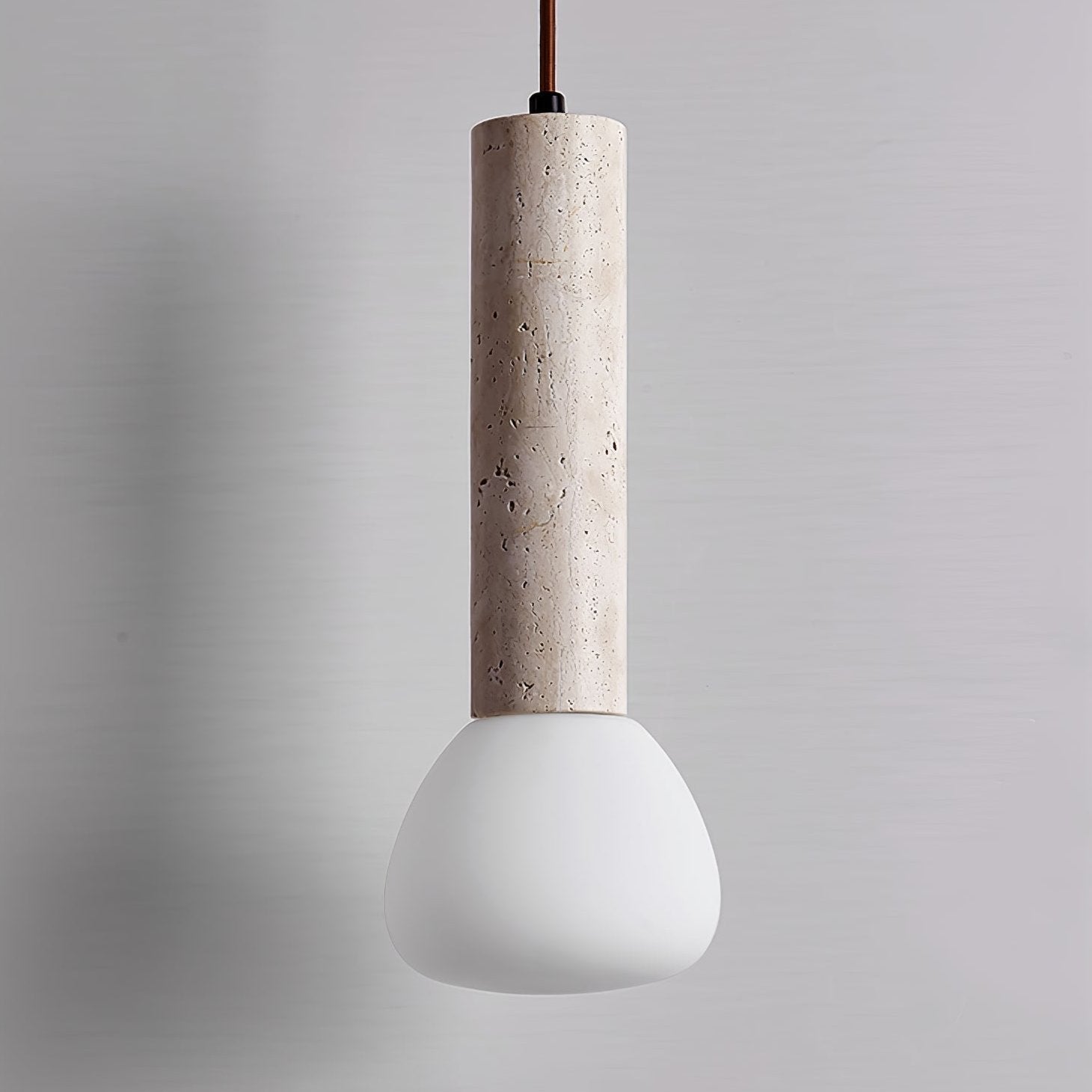 Cicaris Minimalist Travertine Pendant Light