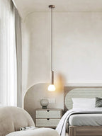 Cicaris Minimalist Travertine Pendant Light