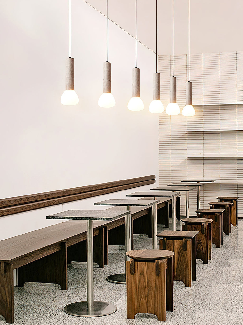 Cicaris Minimalist Travertine Pendant Light