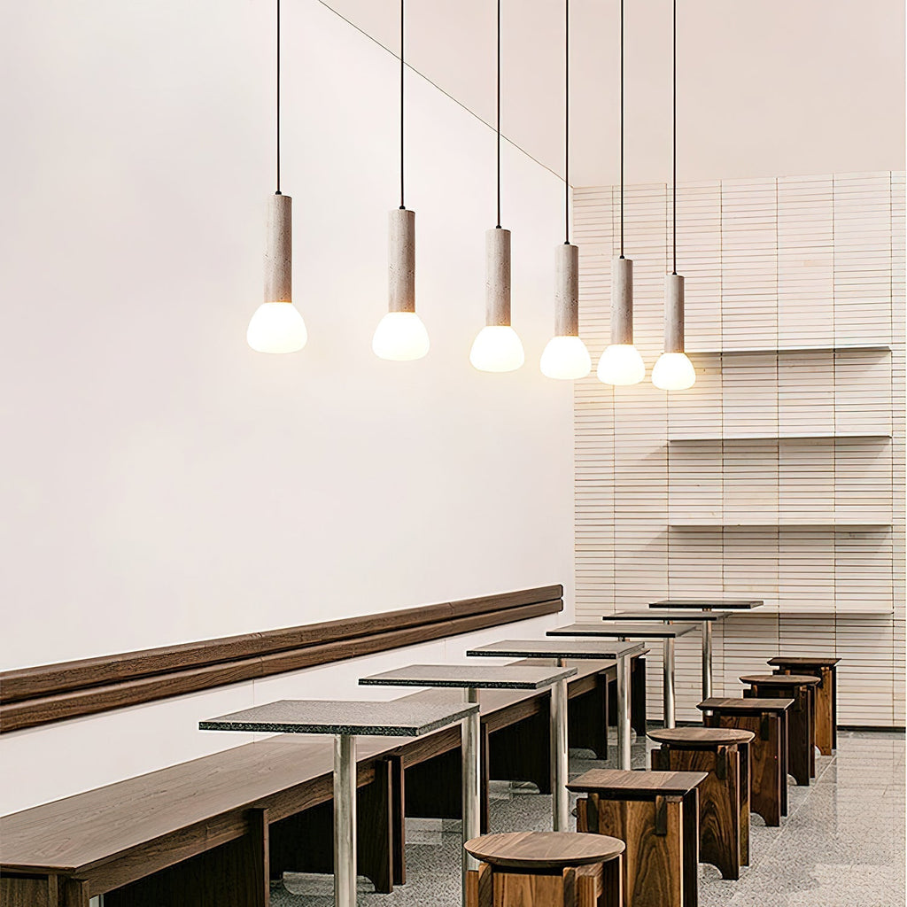 Cicaris Minimalist Travertine Pendant Light