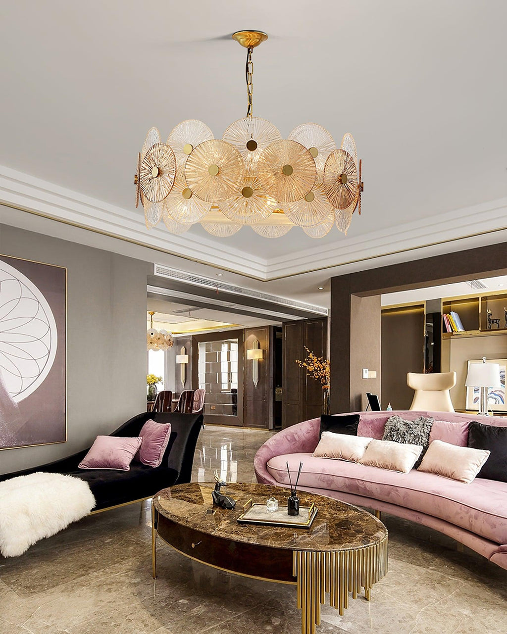 Aurelia Glass Chandelier