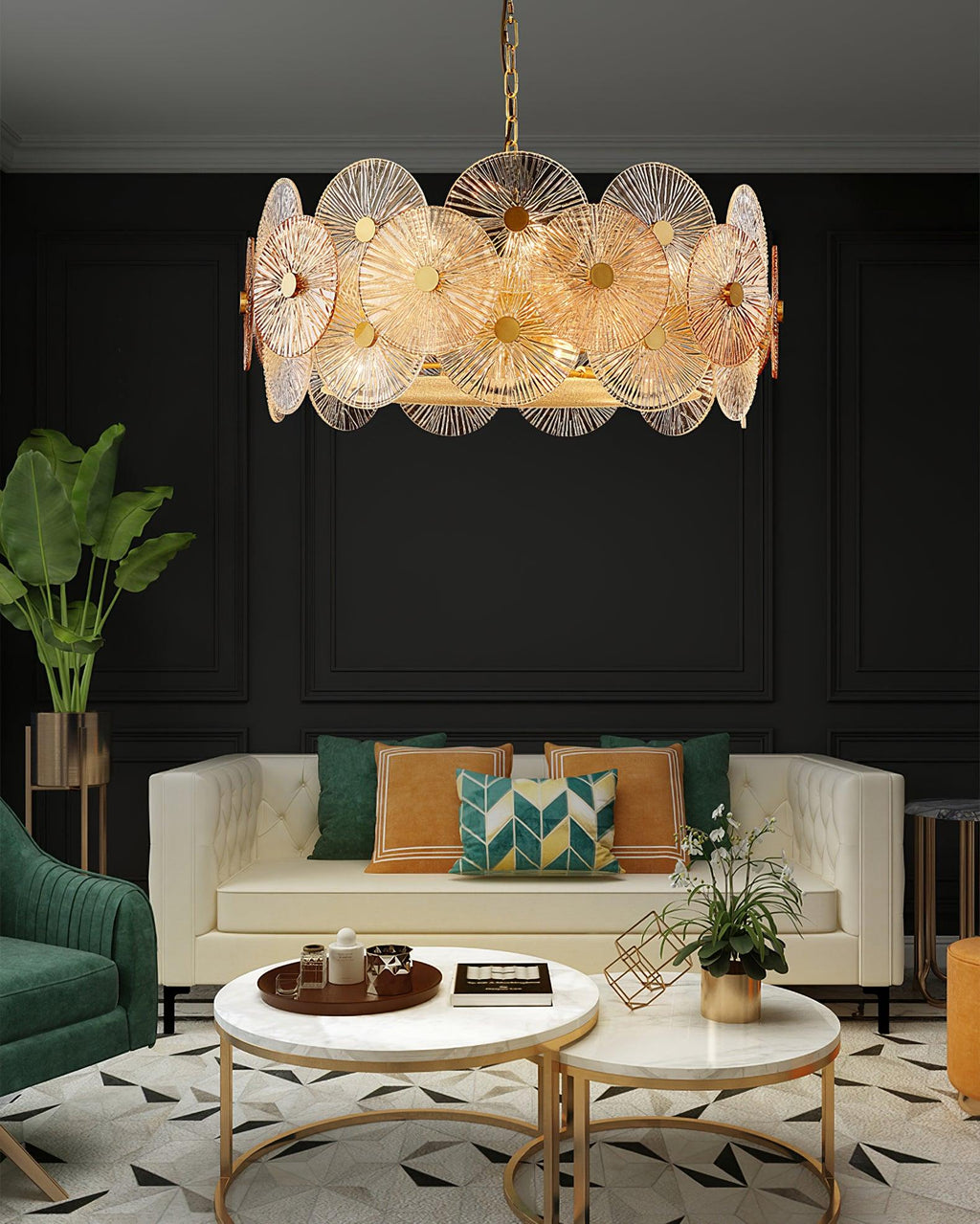 Aurelia Glass Chandelier