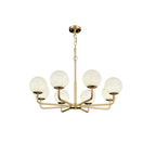 Erich Chandelier Alabaster Globe Elegance