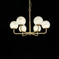 Erich Chandelier Alabaster Globe Elegance