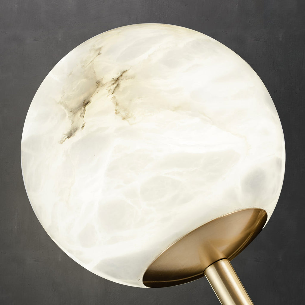Erich Chandelier Alabaster Globe Elegance