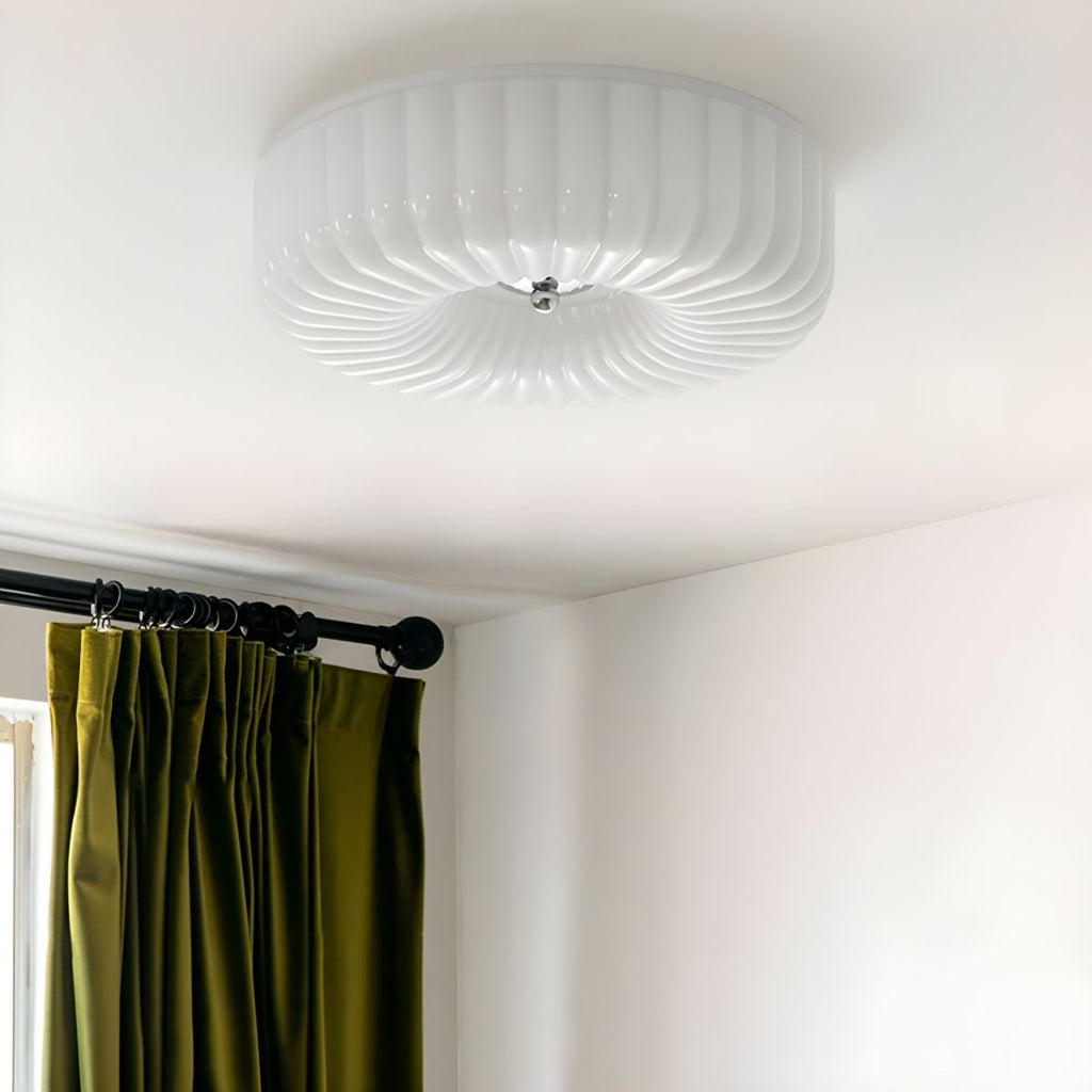 Arisha Modern LED Glass Flush Mount Ceiling Light Bedroom