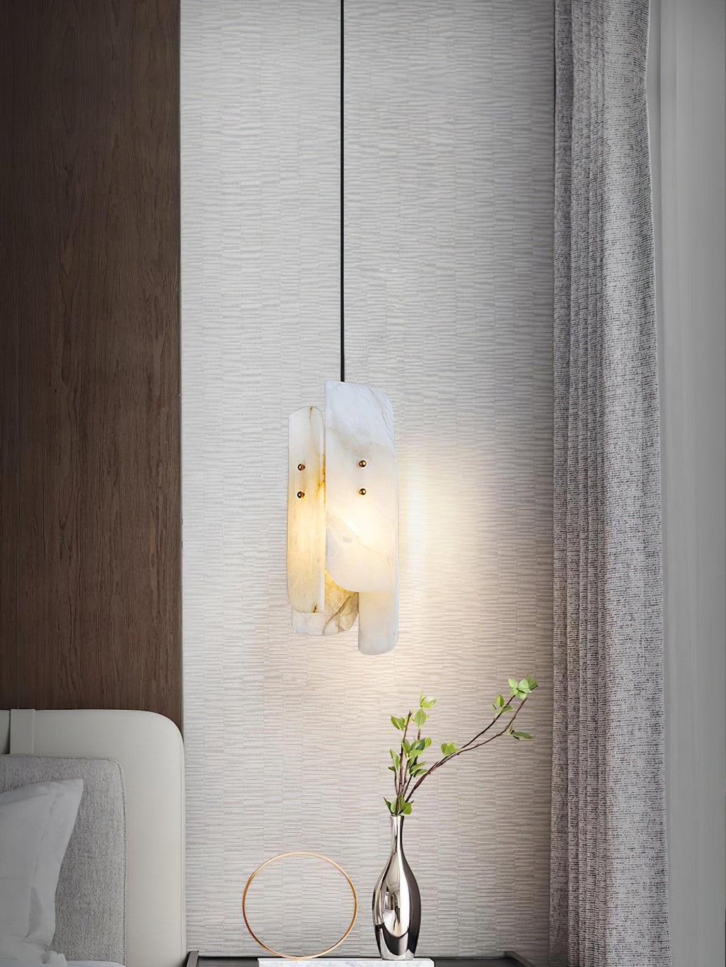 Vicarus Pendant Light in Alabaster Stacked - Kingsley Beaumont