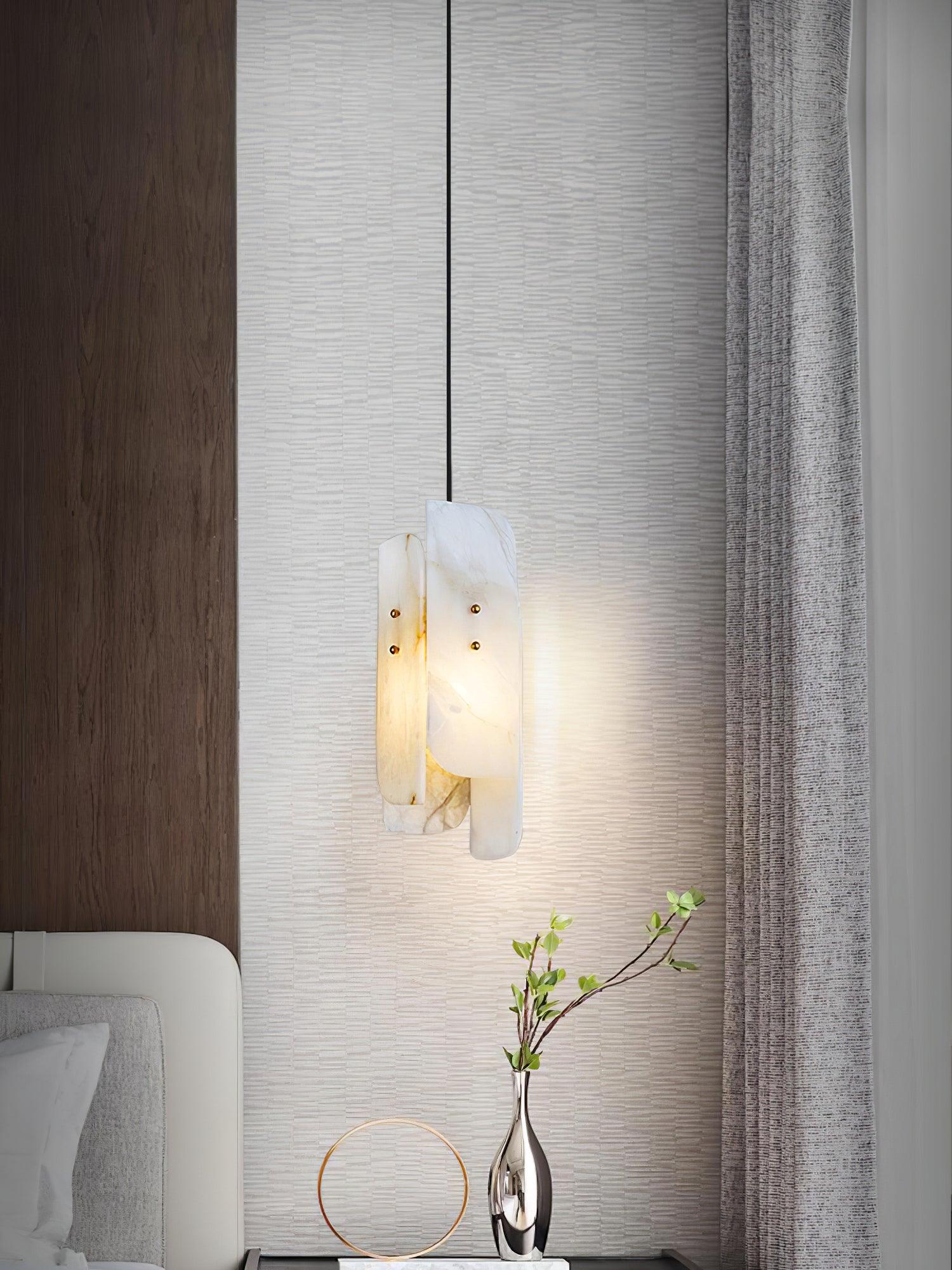 Vicarus Pendant Light in Alabaster Stacked - Kingsley Beaumont